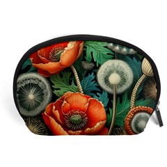 Flower Poppies Accessory Pouch (large) by Loisa77