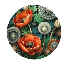 Flower Poppies Mini Round Pill Box (pack Of 3) by Loisa77