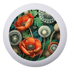 Flower Poppies Dento Box With Mirror