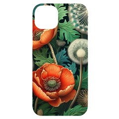 Flower Poppies Iphone 14 Plus Black Uv Print Case