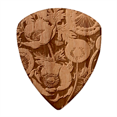 Flower Poppies Wood Guitar Pick (set Of 10) by Loisa77