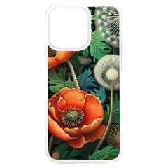 Flower Poppies Iphone 15 Plus Tpu Uv Print Case