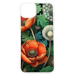 Flower Poppies Iphone 15 Pro Tpu Uv Print Case