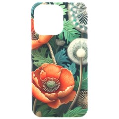 Flower Poppies Iphone 15 Pro Max Black Uv Print Pc Hardshell Case