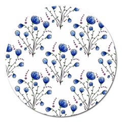 Flowers Seamless Pattern Victorian Magnet 5  (round) by Loisa77