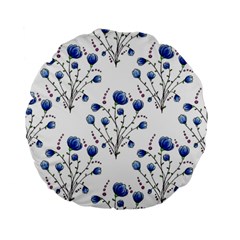 Flowers Seamless Pattern Victorian Standard 15  Premium Flano Round Cushions by Loisa77