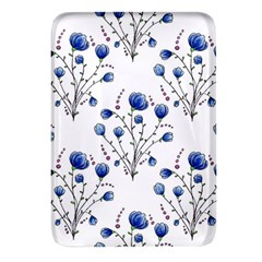 Flowers Seamless Pattern Victorian Rectangular Glass Fridge Magnet (4 pack)