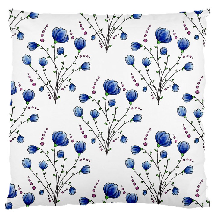 Flowers Seamless Pattern Victorian 16  Baby Flannel Cushion Case (Two Sides)