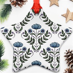 Flower Seamless Pattern Victorian Ornament (star)