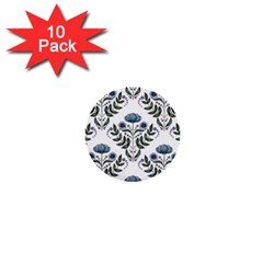 Flower Seamless Pattern Victorian 1  Mini Buttons (10 Pack)  by Loisa77