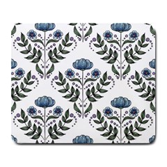 Flower Seamless Pattern Victorian Large Mousepad by Loisa77