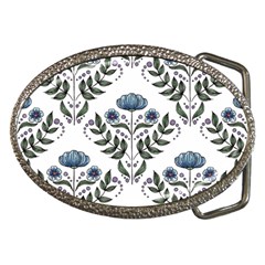 Flower Seamless Pattern Victorian Belt Buckles by Loisa77