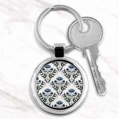 Flower Seamless Pattern Victorian Key Chain (round) by Loisa77