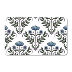 Flower Seamless Pattern Victorian Magnet (rectangular) by Loisa77