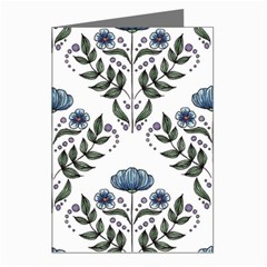 Flower Seamless Pattern Victorian Greeting Cards (pkg Of 8) by Loisa77