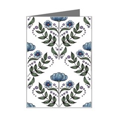 Flower Seamless Pattern Victorian Mini Greeting Card by Loisa77