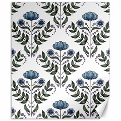 Flower Seamless Pattern Victorian Canvas 8  X 10  by Loisa77