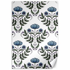 Flower Seamless Pattern Victorian Canvas 12  X 18  by Loisa77