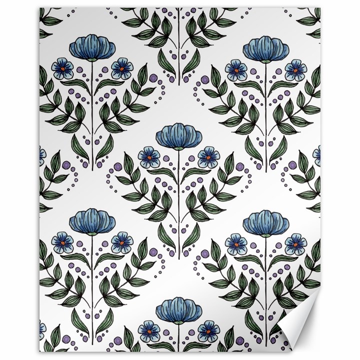 Flower Seamless Pattern Victorian Canvas 16  x 20 