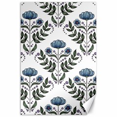 Flower Seamless Pattern Victorian Canvas 24  X 36  by Loisa77