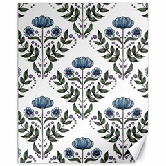 Flower Seamless Pattern Victorian Canvas 11  X 14  by Loisa77