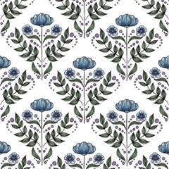 Flower Seamless Pattern Victorian Play Mat (square) by Loisa77