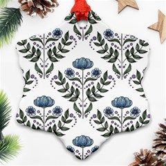 Flower Seamless Pattern Victorian Ornament (snowflake)