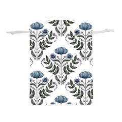 Flower Seamless Pattern Victorian Lightweight Drawstring Pouch (m)