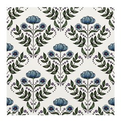 Flower Seamless Pattern Victorian Banner And Sign 4  X 4 