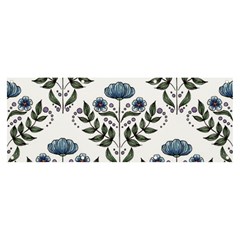 Flower Seamless Pattern Victorian Banner And Sign 8  X 3 