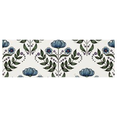 Flower Seamless Pattern Victorian Banner And Sign 9  X 3 