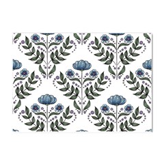 Flower Seamless Pattern Victorian Crystal Sticker (a4)