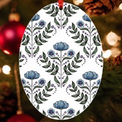 Flower Seamless Pattern Victorian Uv Print Acrylic Ornament Oval by Loisa77