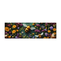 Bees Colony Flowers Sticker Bumper (10 Pack)