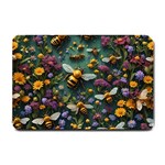 Bees Colony Flowers Small Doormat 24 x16  Door Mat