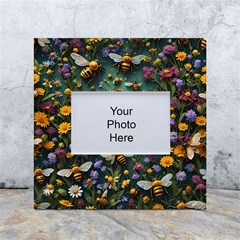 Bees Colony Flowers White Box Photo Frame 4  X 6  by Loisa77