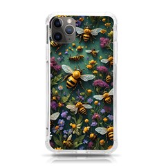 Bees Colony Flowers Iphone 11 Pro Max 6 5 Inch Tpu Uv Print Case by Loisa77