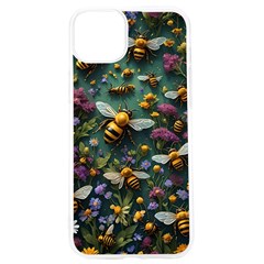 Bees Colony Flowers Iphone 15 Pro Tpu Uv Print Case by Loisa77