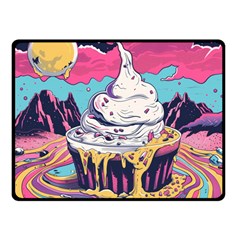 Dessert Chocolate Cream Two Sides Fleece Blanket (Small)