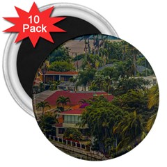 Samborondon District Aerial View Shot, Guayas, Ecuador 3  Magnets (10 Pack)  by dflcprintsclothing