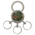 Samborondon District Aerial View Shot, Guayas, Ecuador 3-Ring Key Chain Front