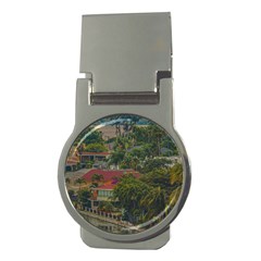 Samborondon District Aerial View Shot, Guayas, Ecuador Money Clips (round)  by dflcprintsclothing