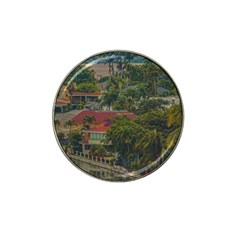 Samborondon District Aerial View Shot, Guayas, Ecuador Hat Clip Ball Marker by dflcprintsclothing