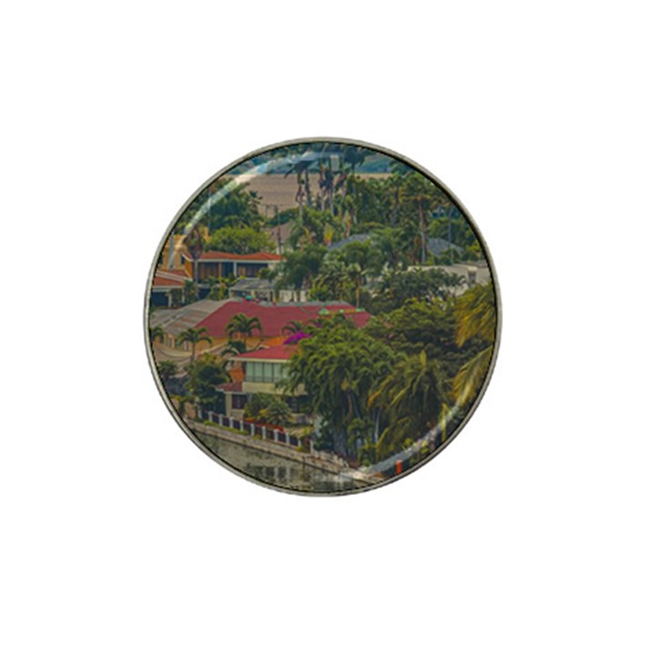 Samborondon District Aerial View Shot, Guayas, Ecuador Hat Clip Ball Marker