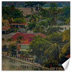 Samborondon District Aerial View Shot, Guayas, Ecuador Canvas 12  X 12  by dflcprintsclothing