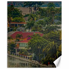 Samborondon District Aerial View Shot, Guayas, Ecuador Canvas 16  X 20  by dflcprintsclothing