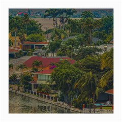 Samborondon District Aerial View Shot, Guayas, Ecuador Medium Glasses Cloth (2 Sides) by dflcprintsclothing