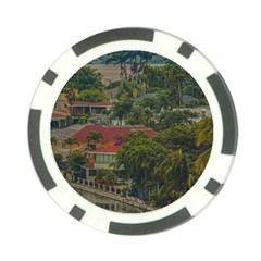 Samborondon District Aerial View Shot, Guayas, Ecuador Poker Chip Card Guard (10 Pack)