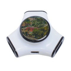 Samborondon District Aerial View Shot, Guayas, Ecuador 3-port Usb Hub