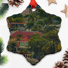 Samborondon District Aerial View Shot, Guayas, Ecuador Ornament (snowflake)